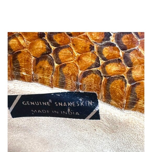 Genuine Snakeskin Luxury Handbag Made In India Exotic Leather Tote Messenger - Picture 4 of 10